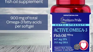 Puritan's Pride Extra Strength Active Omega 3 Fish Oil