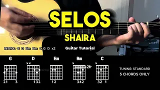 Selos - Shaira | Easy Guitar Chords Tutorial For Beginners (CHORDS & LYRICS) #guitarlessons