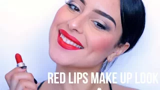 LOOK SIMPLE AVEC ROUGE A LEVRES ROUGE | SMASHBOX