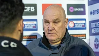 INTERVIEW | RICHARD HILL POST-AFC FYLDE DEFEAT