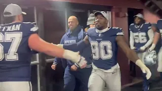 Watch Dak, Parsons, Lamb, Cowboys celebrate NFC East  Championship 38-10 win over Commanders.