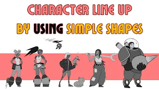 Using Simple Shapes 🔼 ⏺️ ⏹️ to Create a Full Character Line Up!