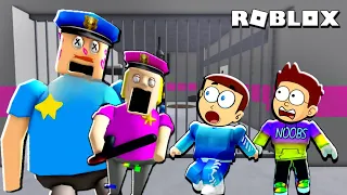 Roblox Police Girl Prison Run Obby | Shiva and Kanzo Gameplay