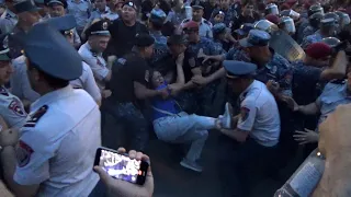 60 people injured in clashes with police in Yerevan