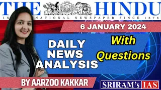 6 january 2024 | The Hindu Newspaper Analysis | 6 january 2024 Current Affairs | Editorial Analysis