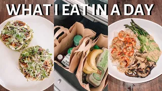 WHAT I EAT IN A DAY (EASY AND HEALTHY  RECIPES + GROCERY HAUL)