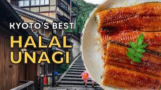 Eating the authentic halal Unagi Donburi in Arashiyama, Kyoto | Yoshiya | Halal Foods in Japan