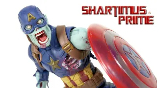 Marvel Legends Zombie Captain America What If? Disney+ Watcher BAF Wave Hasbro Action Figure Review