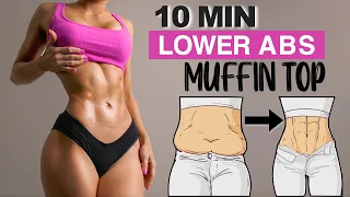 Intense LOWER ABS Workout - Reduce Muffin Top & Belly Fat NATURALLY! No Equipment, At Home