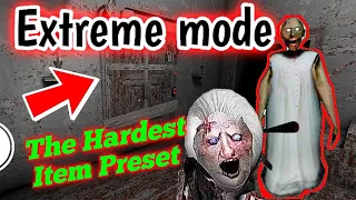 Granny 1.8 - Extreme mode in The Hardest Item Preset (Door Escape)