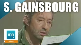 Apostrophes :  Serge Gainsbourg "Ronsard 58" en direct  | Archive INA