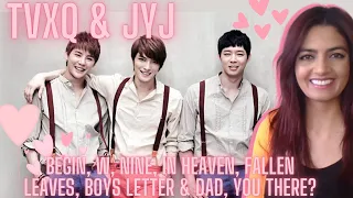 TVXQ / JYJ - BEGIN, W, NINE, IN HEAVEN, FALLEN LEAVES, BOYS LETTER & DAD, YOU THERE? LIVE! Reaction!