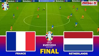 FRANCE vs NETHERLANDS - FINAL UEFA EURO 2024 | Full Match All Goals | eFootball PES Gameplay
