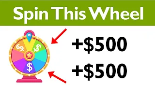 Spin This Wheel = Earn $500 For FREE! (No Limits) Make Money Online | Branson Tay