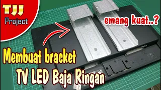 murah meriah, BIKIN BRACKET TV LED dari BAJA RINGAN