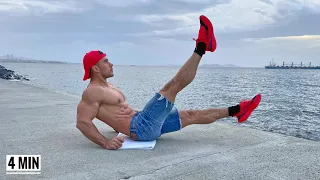 Get Shredded ABS in 4 Minute !! (NO REST)