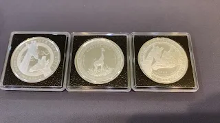 Серия монет Жираф. Экваториальная Гвинея.