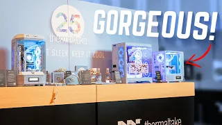 Thermaltake's Tower 300 Stole The Show - Thermaltake Booth Tour CES 2024