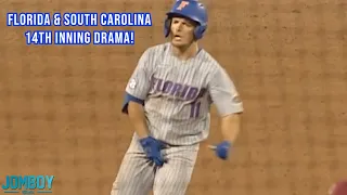 Florida Player Grabs Nuts After Go-Ahead Homer in the 14th inning, a breakdown