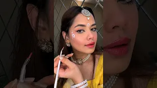 Radha Makeup kaise kiya 🥰 #radha #makeuptransformation