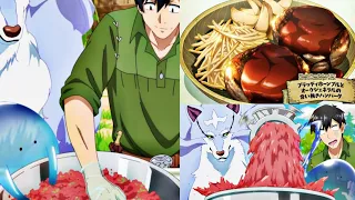 "YUMMY" Sui and Mukoda cook TASTY burgers 🍔 | Campfire cooking in another world episode 11