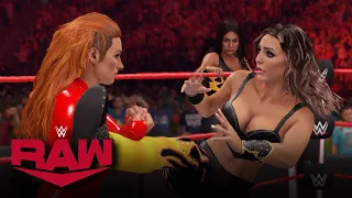 WWE 2K22 RAW BECKY LYNCH & TEGAN NOX VS THE IICONICS