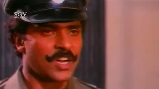 Doddanna Scolds Police Ravichandran for Arresting Rowdy | Abhimanyu Kannada Movie Best Scene