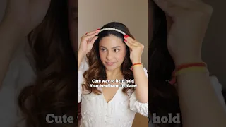 Cute hairstyle hack #desidiarieswithmegha #hairdo #cutehairstyle #headband #pearls #hairhacks #hacks