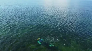 Два дайвера🧜‍♂️🙂 Западное побережье Крыма - с.Молочное, Сакский р-н, Крым 🌊 🙂