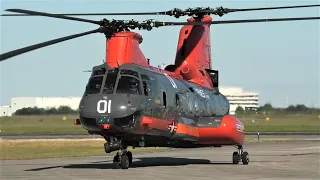 (HD) Ellington Field: US Marines HH-46E Sea Knight Landing!