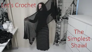 How To Crochet The Simplest Shawl