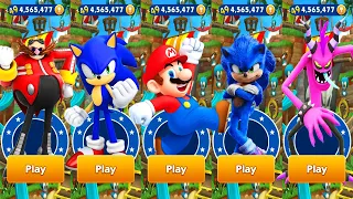 Sonic Dash vs Super Mario - Movie Sonic vs Sonic vs All Bosses Zazz Eggman - Gameplay