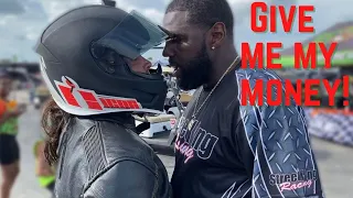 BIG FIGHT ERUPTS at CONTROVERSIAL MOTORCYCLE GRUDGE RACE!