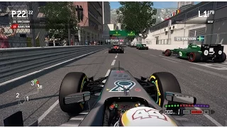 F1 2013 Gameplay Monaco 100% Race Lewis Hamilton