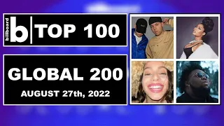 BILLBOARD GLOBAL 200 (August 27th, 2022), Top 100 Singles