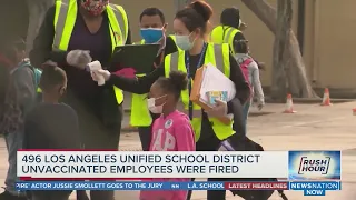 Los Angeles school board fires 500 unvaccinated employees | Rush Hour
