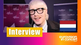 Joost Klein (Netherlands) - Eurovision in Concert 2024 Interview (Amsterdam 13.04.2024)