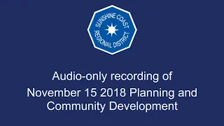 November 15 2018 Planning and Community Development Committee meeting