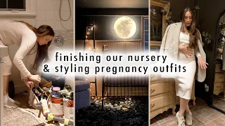 finishing the nursery & styling pregnancy outfits