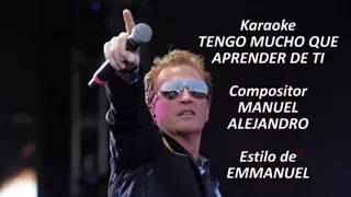 Mi Karaoke - Tengo mucho que aprender de ti - Emmanuel