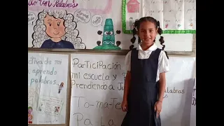 Proyecto participación activa de mi escuela y familia aprendo jugando  palabras 1ero "A" Elba Rangel