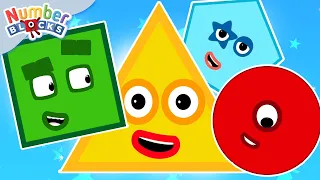 Explore Shapes Compilation for Kindergarten | Learn to Count 12345 | Counting Maths |  Numberblocks