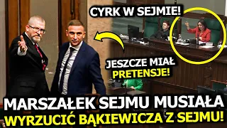 CYRK W SEJMIE! BĄKIEWICZ ROZSIADŁ SIĘ NA MIEJSCU POSŁA! MARSZAŁEK SEJMU NIE MIAŁA LITOŚCI!