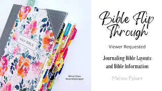 SCRIPTURE SATURDAY! BIBLE FLIP THROUGH | #journaling | VIEWER REQUESTED