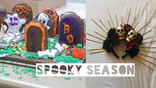 Spooky season Vlog | DIY Dia de los muertos crown