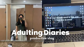 Adulting Diaries | Budgeting for Beginners, Realistic WFH & In Office Days, Budget Desk Cabinet