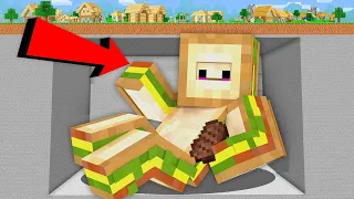 HER ŞEYİ YİYEREK BÜYÜYORUM! - Minecraft