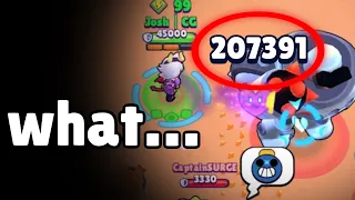 Breaking Brawl Stars with 207,000 Damage...