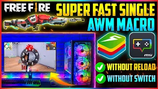 Single awm no reload macro bluestacks | Bluestacks awm macro setting | Macro awm free fire pc