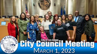 Las Vegas City Council Meeting 3-1-2023